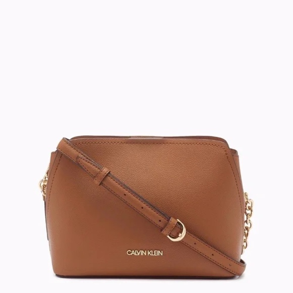 Calvin Klein Caramel Crossbody Purse 👜